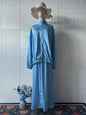 Women's Summer Satin Long Sleeve Dress Fashion Suits