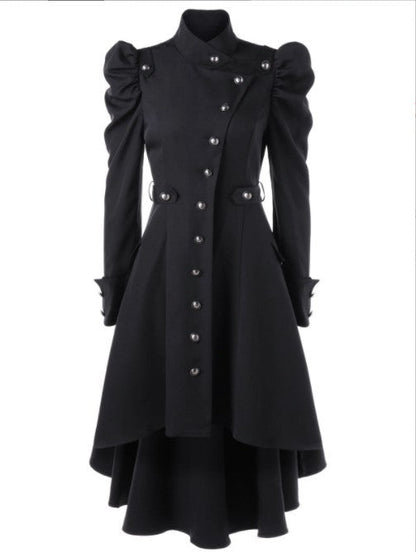 Women's Trench Stand-up Collar Slim Fit British Coats