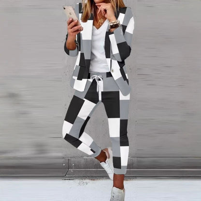 Women's Slouchy Casual Fashion Set Small Suits