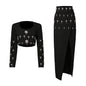 Two-piece Set Fashion Bead Diamond Inlaid Suits
