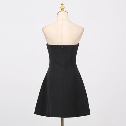 Women's Bright Black Charming Light Luxury High-grade Dress Dresses