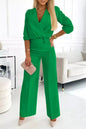 Women's Unique Cool Solid Color Trousers Suits