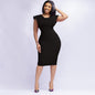 Women's Office Dress Sleeveless Square Collar Back Dresses