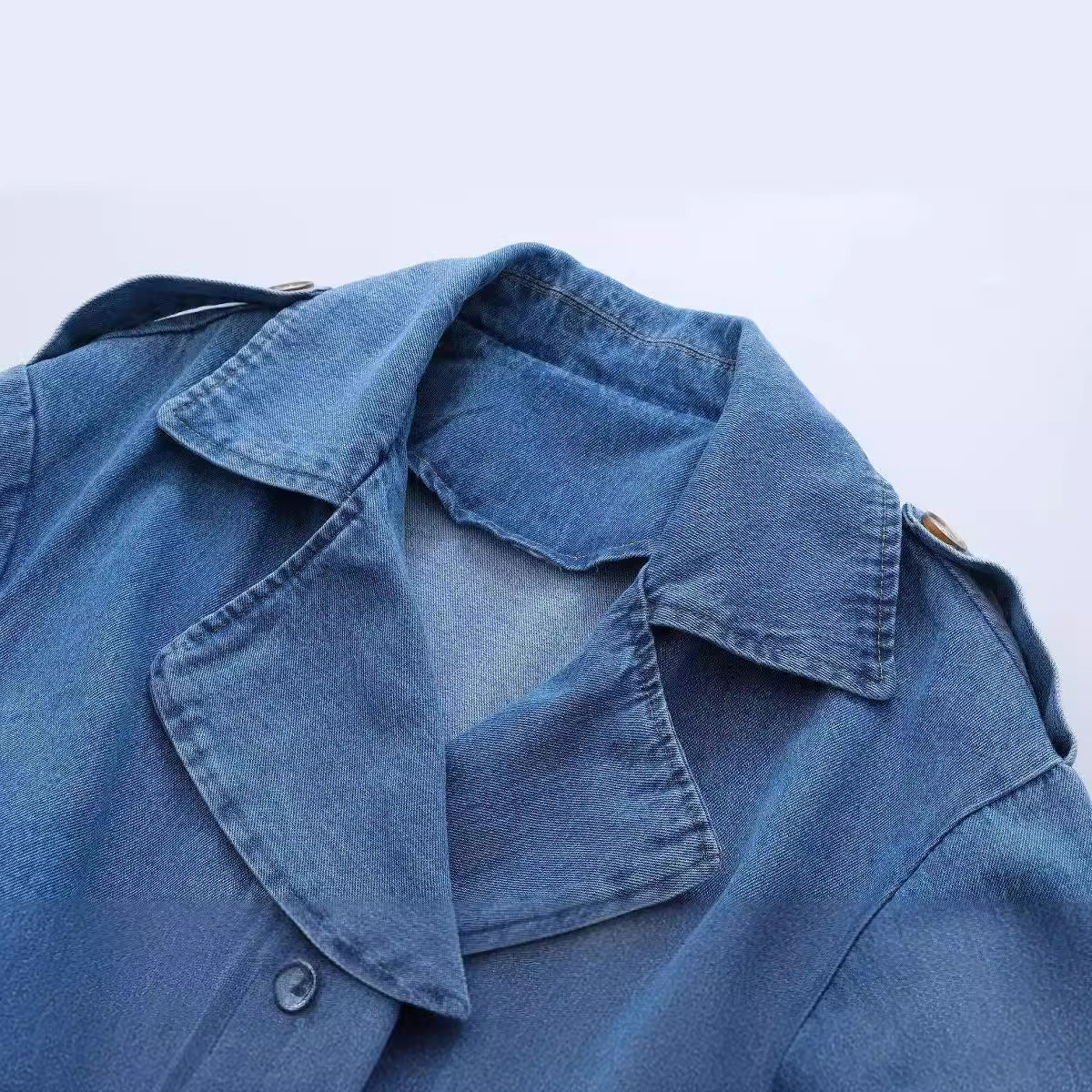 Double Breasted Belt Decorative Female Versatile Coats