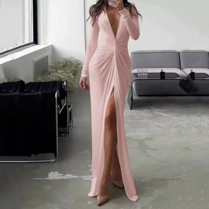 Solid Color Dress Summer Fashion Sexy Dresses
