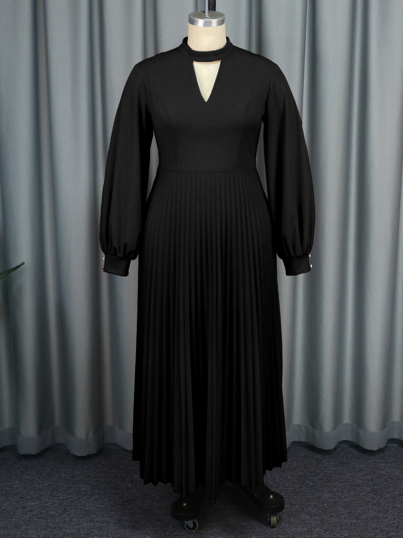Small Stand Collar Banquet Dress Autumn Skirts