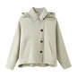 Women's Fashion Casual Style Hooded Trench Coats