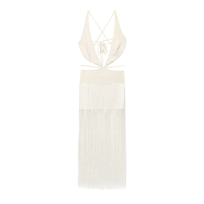 Women's Trendy Early Spring Tassel Dress Dresses