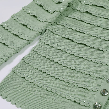 Hot Drilling High Quality Knitted Tup Suits