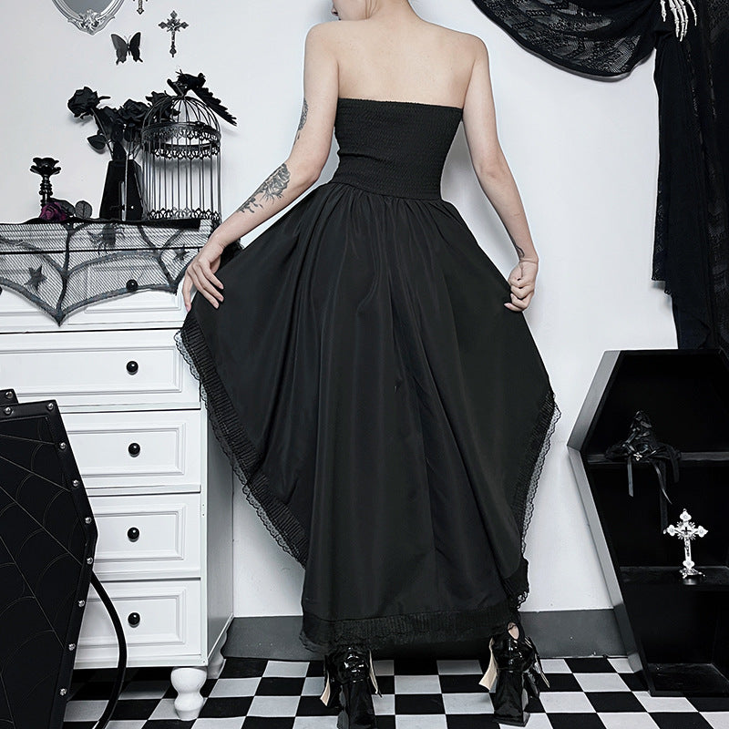 Women's Style Elegant Sexy Slim Gothic Waist Dresses