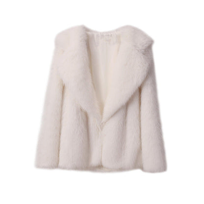 Women's Leather Fur Faux Loose Korean Style Coats