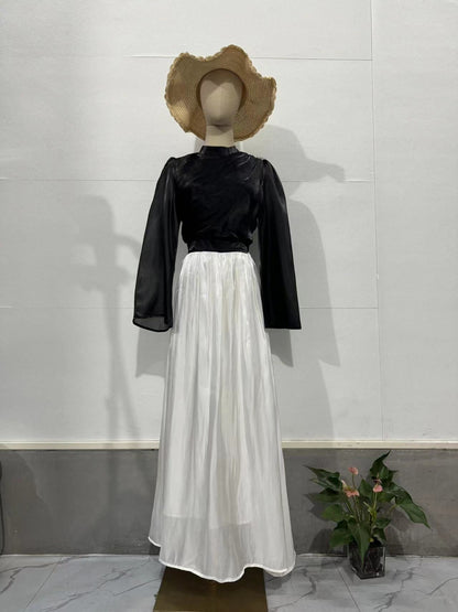 Women's Slimming Sense Of Design Stitching Mercerized Dresses