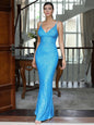 Women's Spring One-piece Sequin Strap Slim Mop Dresses