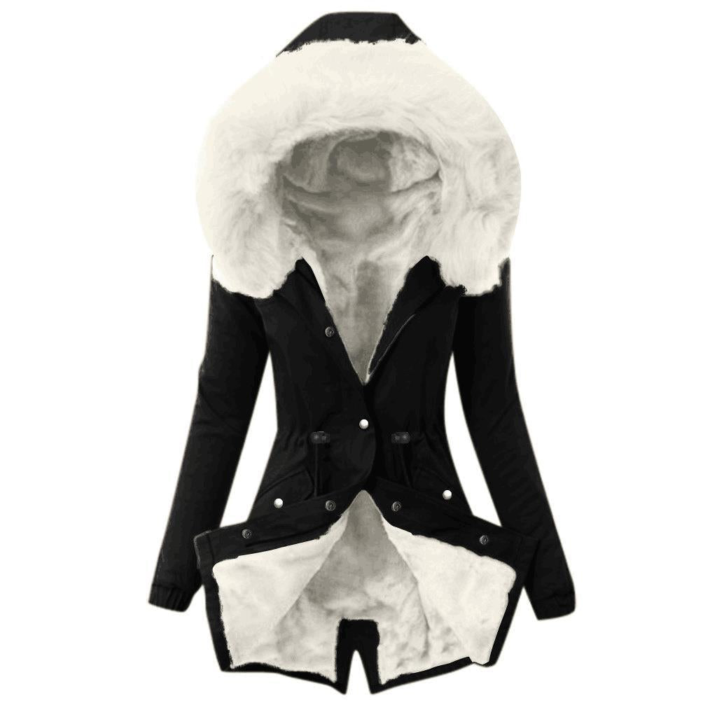 Women's Clothes Hooded Slim Fit Warm Zipper Coats