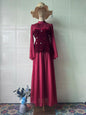 Women's Spring Diamond Stitching Design Tight Waist Slimming Dresses