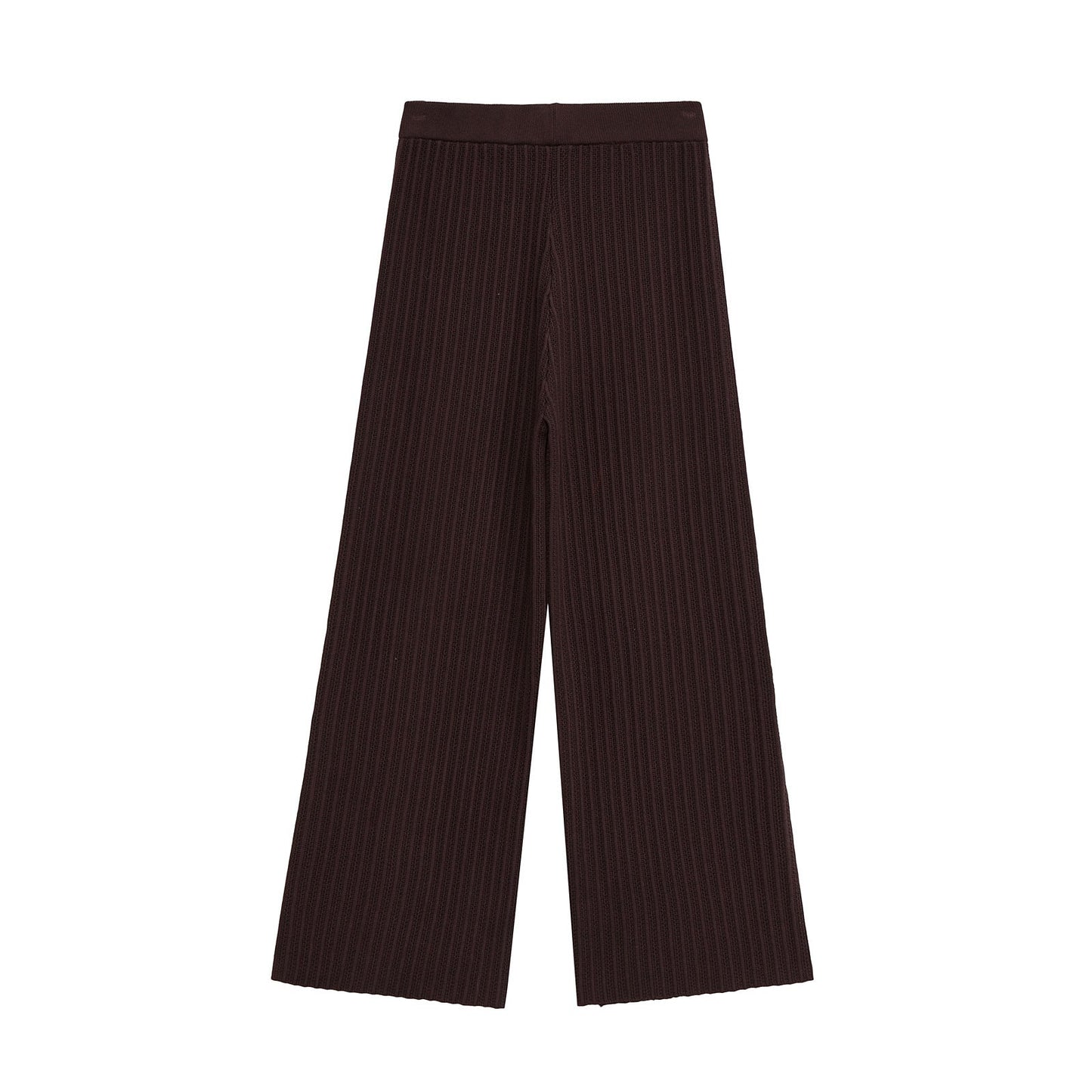 Glamorous Summer Short-sleeved Knitted Smart Trousers Suits