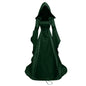 Women's Simple Medieval Retro Style Elegant Solid Color Long Dresses