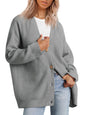 Women's Online Simple Knitted Button Solid Color Sweaters