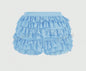 Beach Hot Ruffled Wave Solid Color Shorts