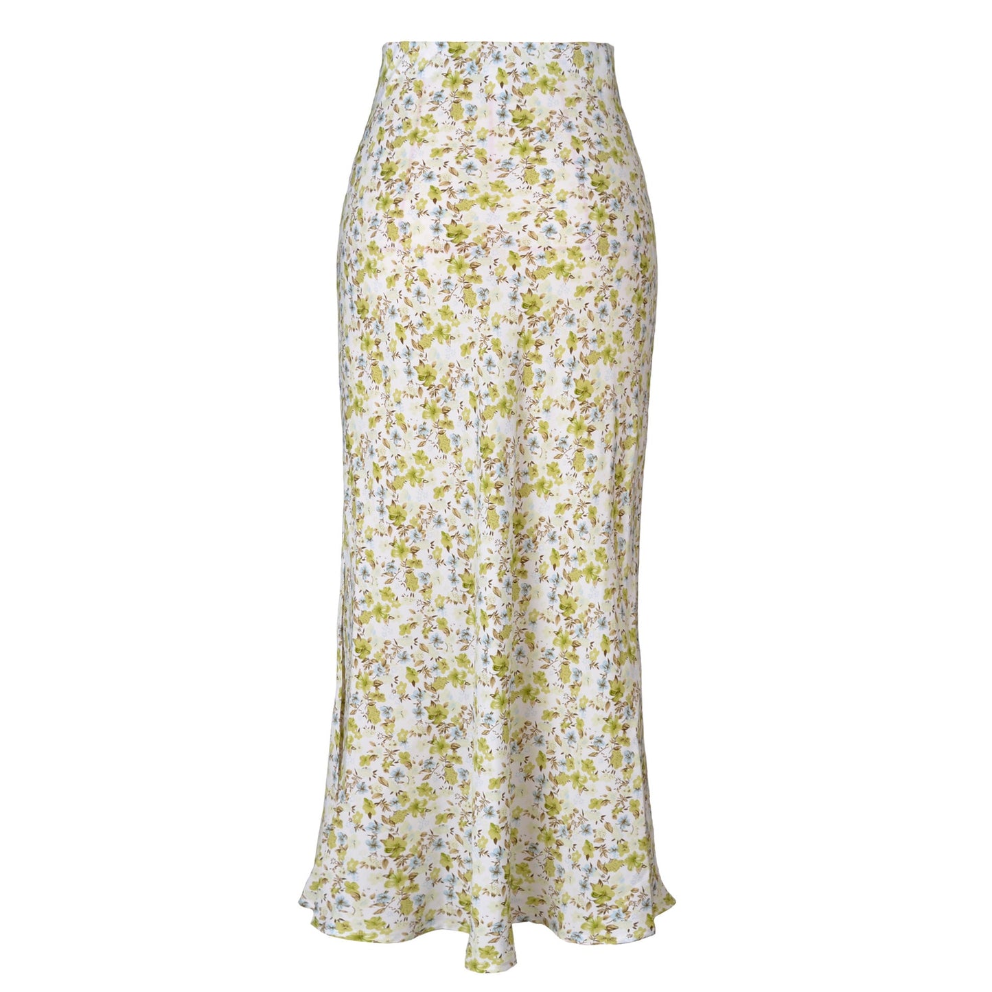 Women's Acetate Satin High Waist Elastic Quality Skirts