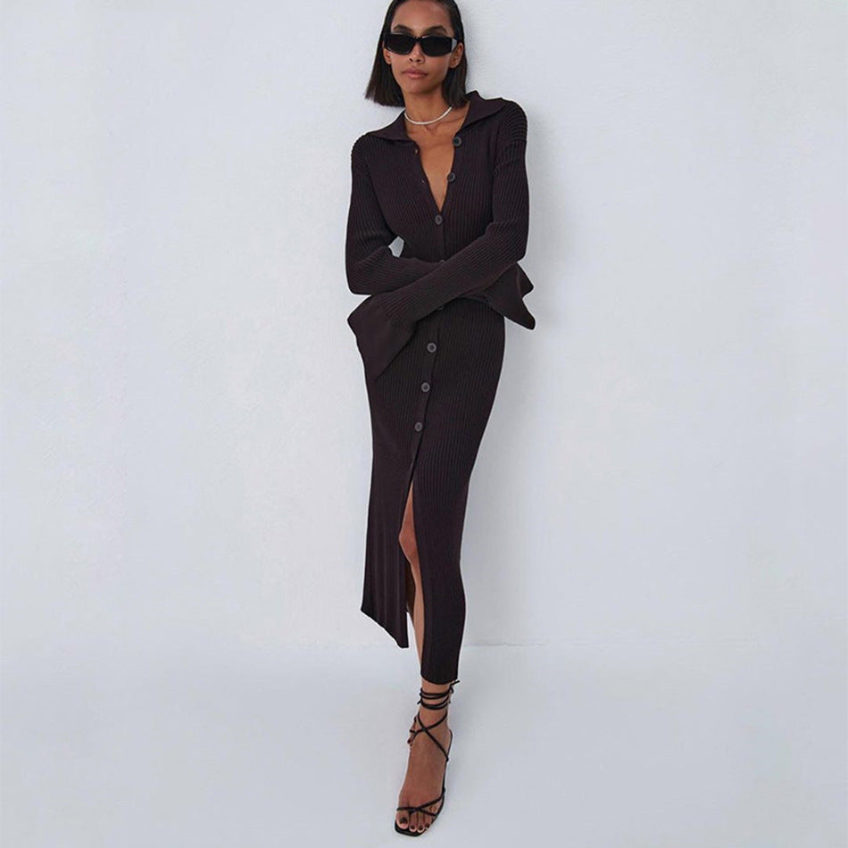Women's Autumn Fashion Wear Long Sleeve Flared Sweaters