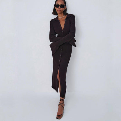 Women's Autumn Fashion Wear Long Sleeve Flared Sweaters
