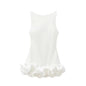 Women's Dress Ruffled Halter Spaghetti Straps Backless Dresses