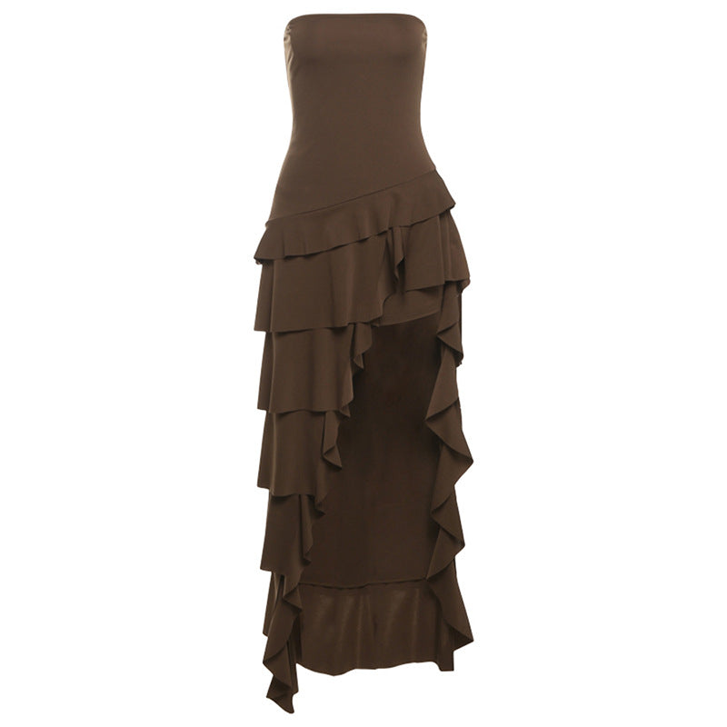 Women's Summer Irregular Cinched Slim Fit Graceful Fashionable Casual Dresses