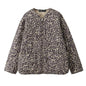 Neck Zipper Diamond Lattice Quilted To Keep Coats