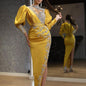 Women's Dress Large Swing Sexy Gold Trailing Wedding Dresses