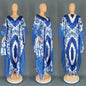 Women's Ethnic Style Retro Long Gown Mesh Dresses