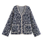 Women's Fashion Duplex Printing Pack Cotton Coats