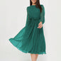 Women's Casual Holiday Broken Point Long Sleeve Dresses