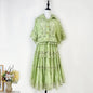 Cut-out Ruffles Shirt Elastic Waist A- Suits
