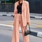 Women's Solid Color Long-sleeved Street Shooting Casual Suits