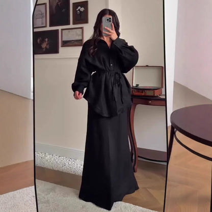 Women's Autumn Retro Fashion Elegant Long Sleeve Dresses