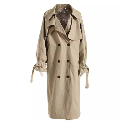 Women's Cotton Trench For British Long Below The Coats