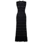 High Quality Summer Sleeveless Round Neck Rivet Dresses
