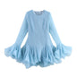 Summer Slimming Laminated Ruffled Tulle Tutu Dresses