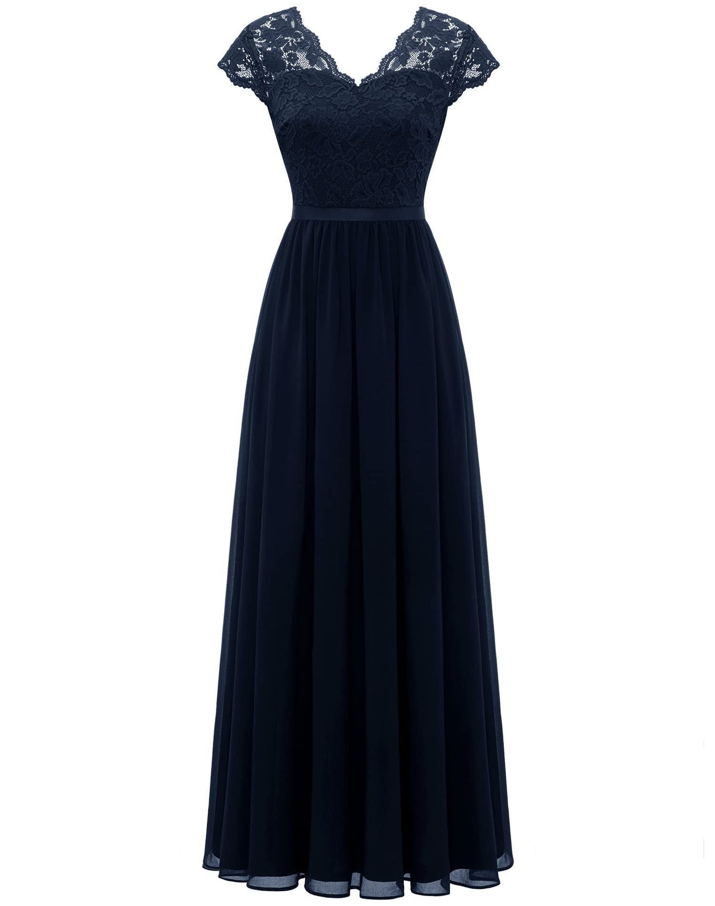 Classic Dress Lace Long Patchwork Noble Dresses