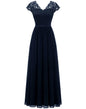 Classic Dress Lace Long Patchwork Noble Dresses