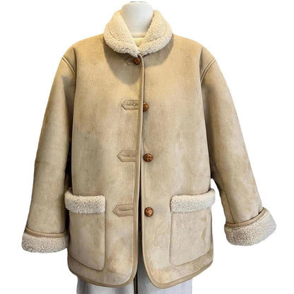 Fashionable Korean Stitching Design Lapel Warm Jackets