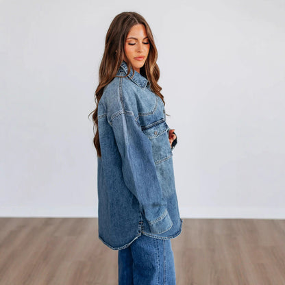 Women's Autumn Casual Retro Lapels Outer Wear Jackets