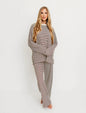 Women's Autumn Fashion Striped Casual Pajamas Set Suits