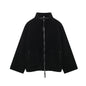 Women's Color Idle Style Lamb Wool Turtleneck Coats