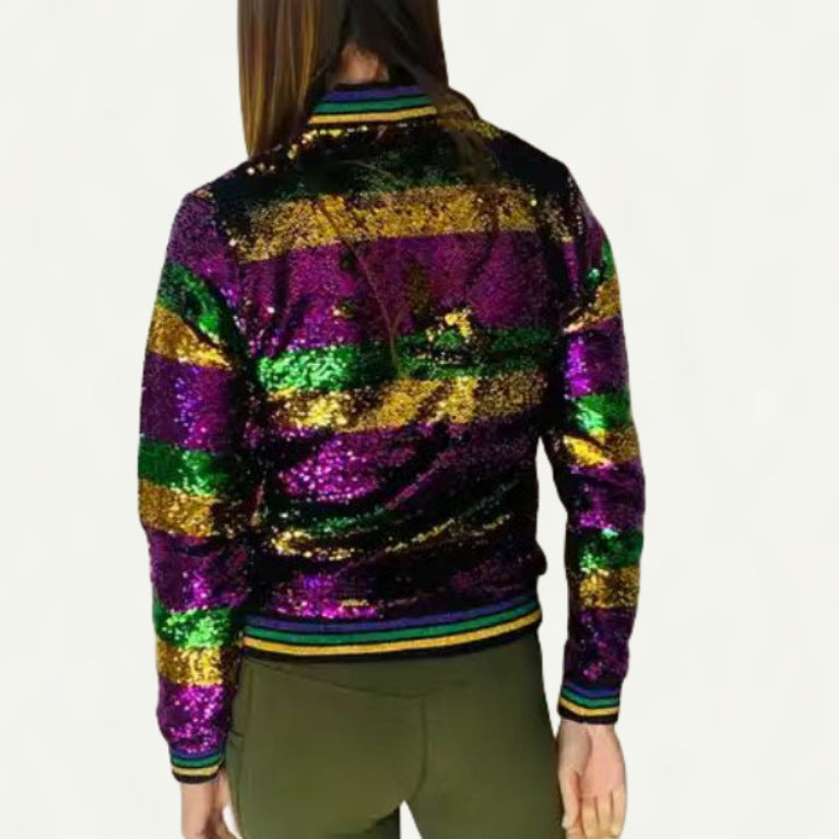 Casual Sequin Sequined Long Sleeve Lively Coats