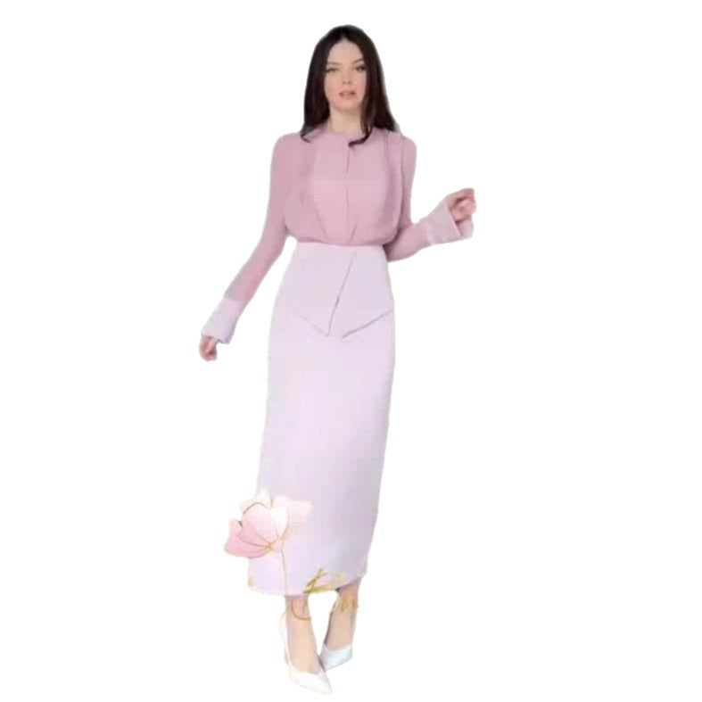 Women's Autumn Gentle Graceful Temperament Long Sleeve Dresses
