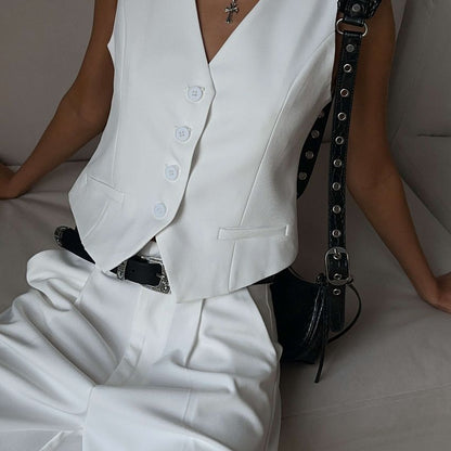 Trendy Fashion Summer British Style Straight Suits