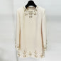 Graceful Fashionable Beads Rhinestones Long Sleeve Dresses