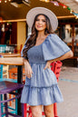 Temperament Commute Pullover Loose Denim Sleeve Dresses